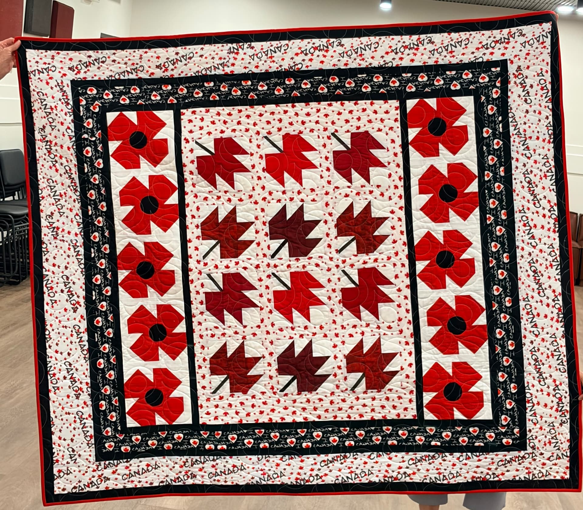 A quilt made by a Northern Piecemakers member